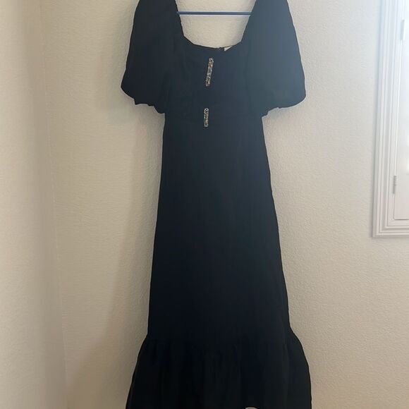 Sandro Falbala cut out dress with rhinestones EU 36 (US size 4)- NWT - Picture 6 of 9